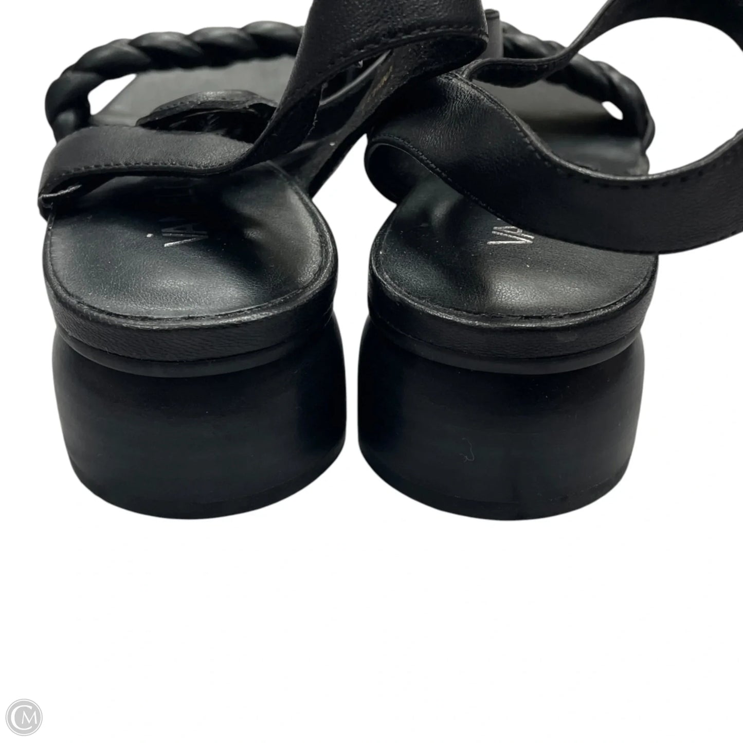 Sandals Heels Kitten By Vaneli In Black, Size: 10