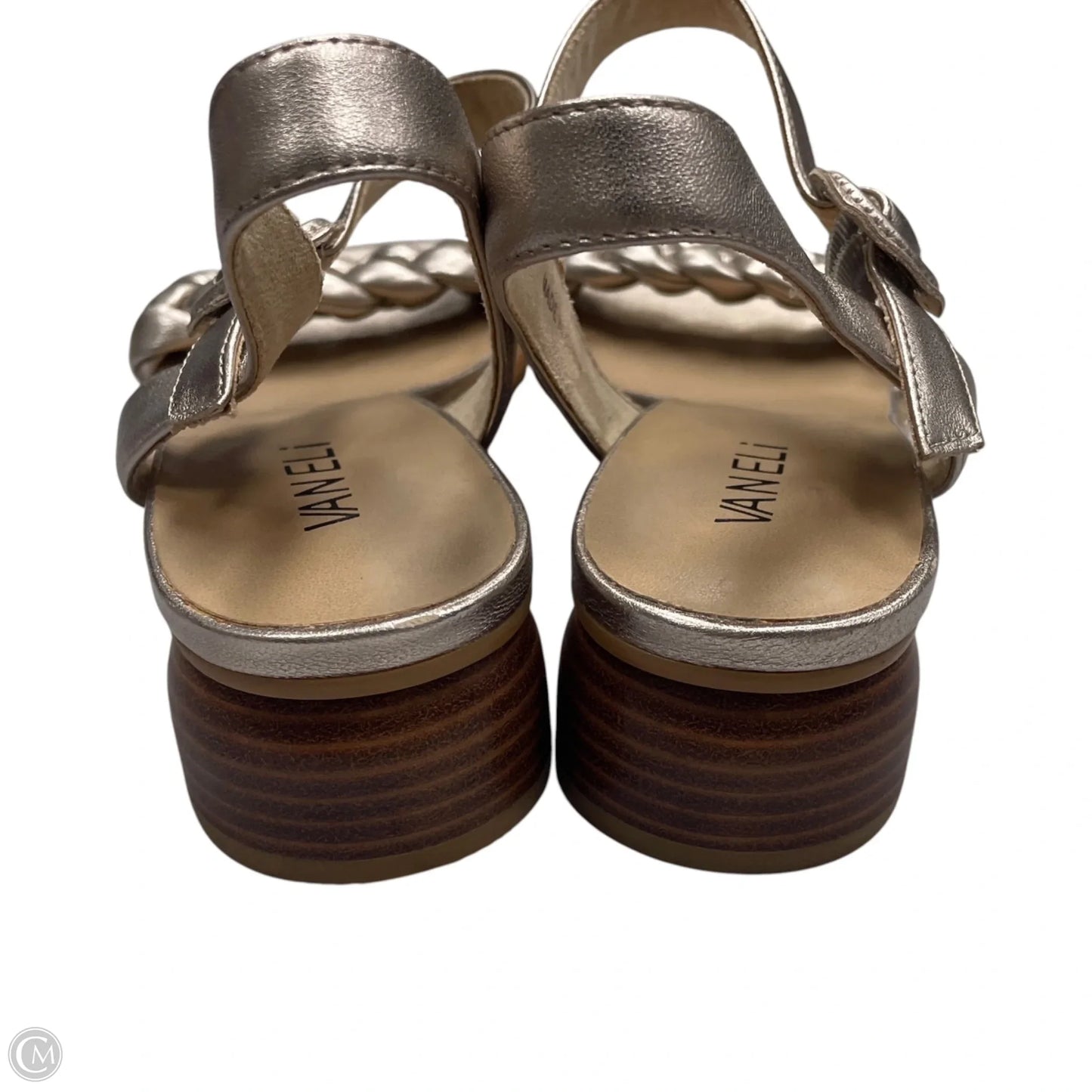 Sandals Heels Kitten By Vaneli In Rose Gold, Size: 10