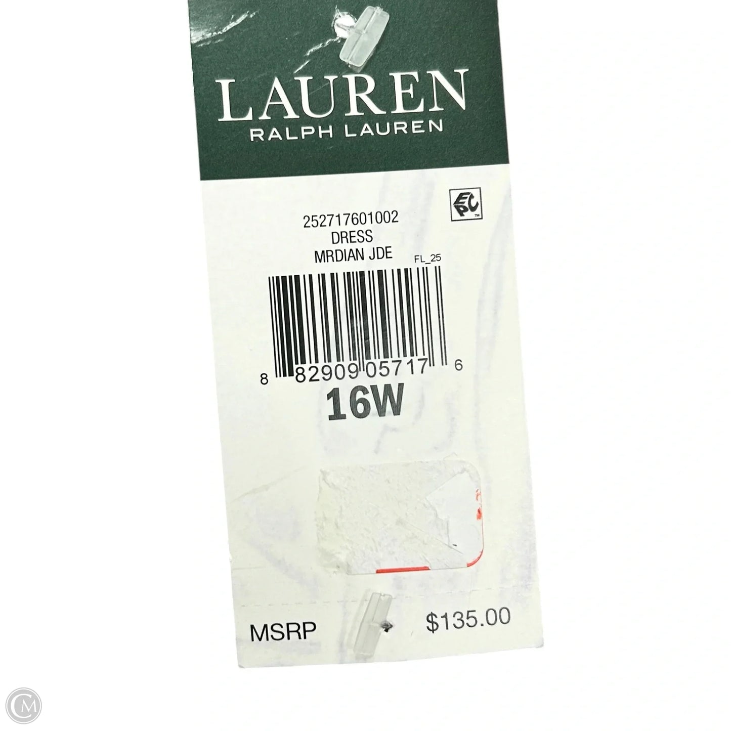 Dress Party Midi By Lauren By Ralph Lauren In Teal, Size: Xl