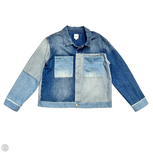 Jacket Denim By Kensie In Blue Denim, Size: Xl