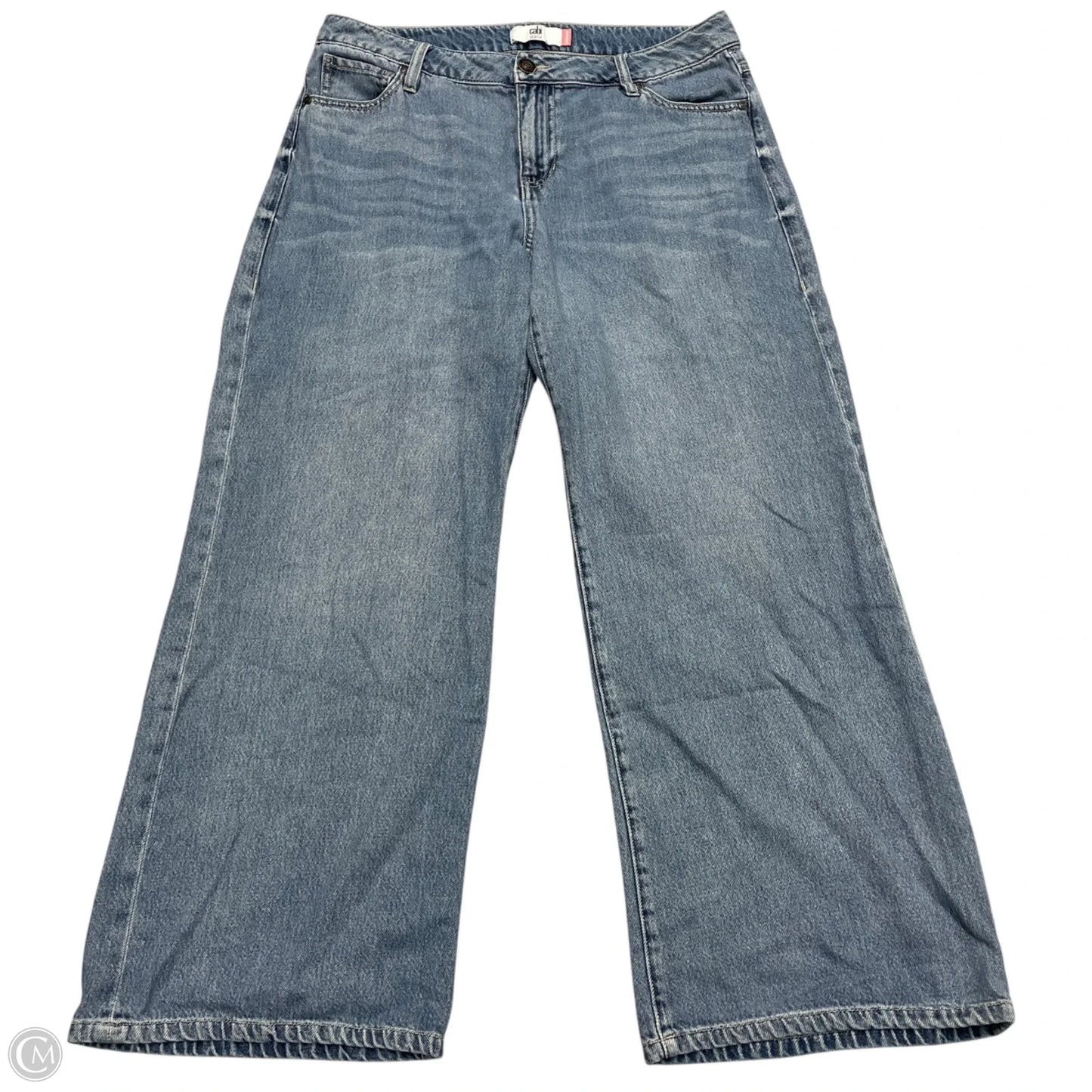 Jeans Wide Leg By Cabi In Blue Denim, Size: 8