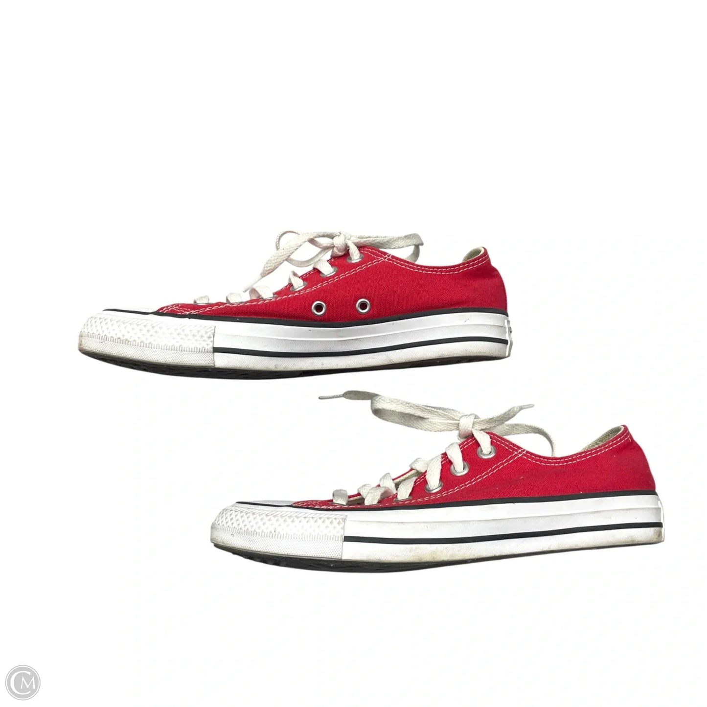 Shoes Sneakers By Converse In Red & White, Size: 6.5