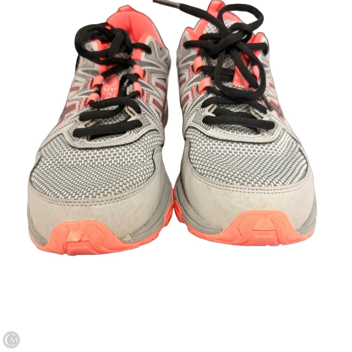 Shoes Athletic By Asics In Grey & Pink, Size: 8