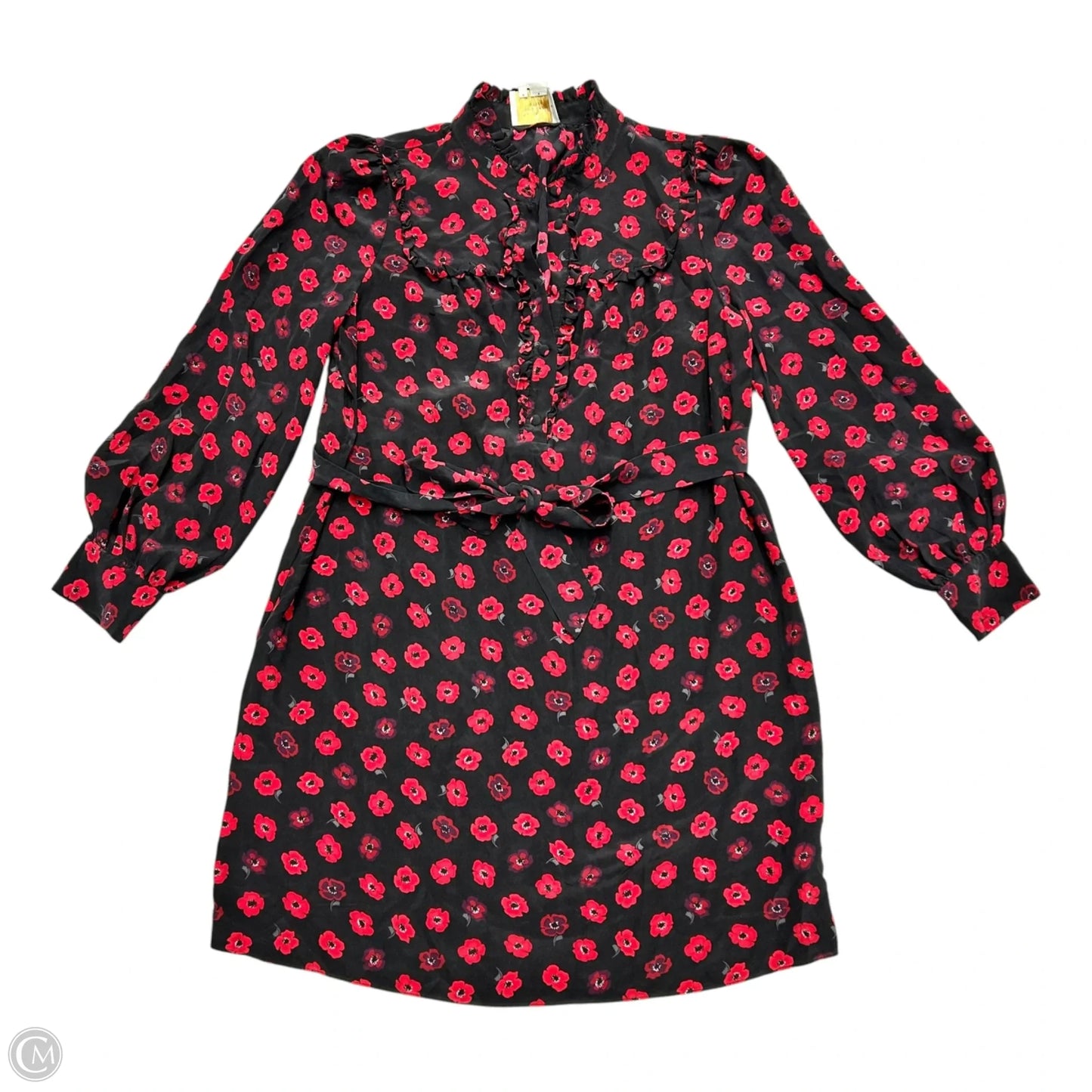 Dress Designer By Kate Spade In Black & Red, Size: M