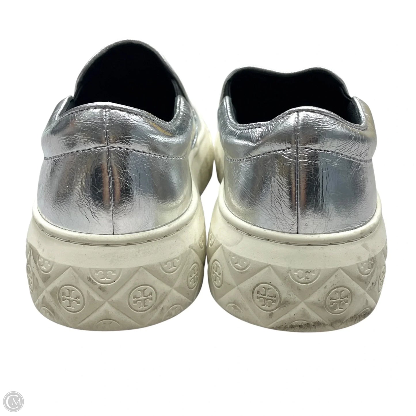 Shoes Designer By Tory Burch In Silver, Size: 7
