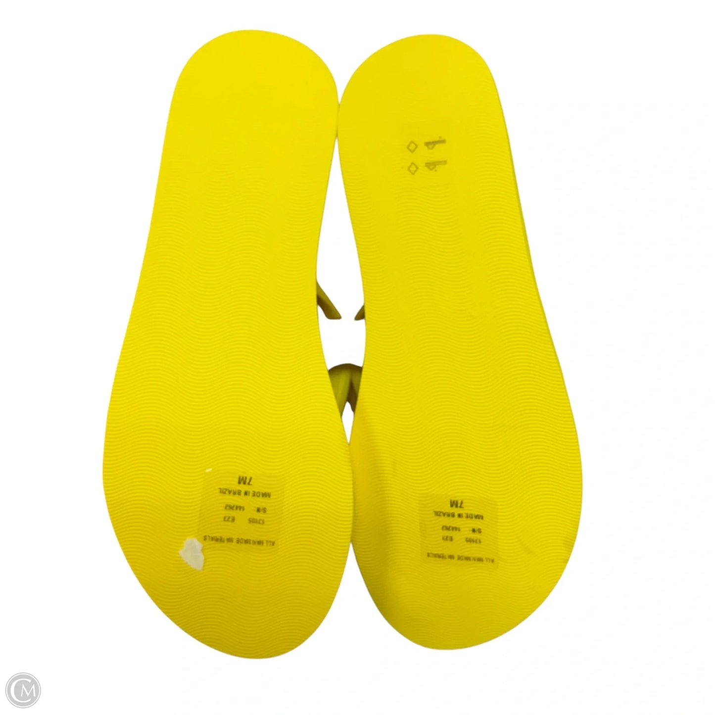 Sandals Designer By Tory Burch In Yellow, Size: 7