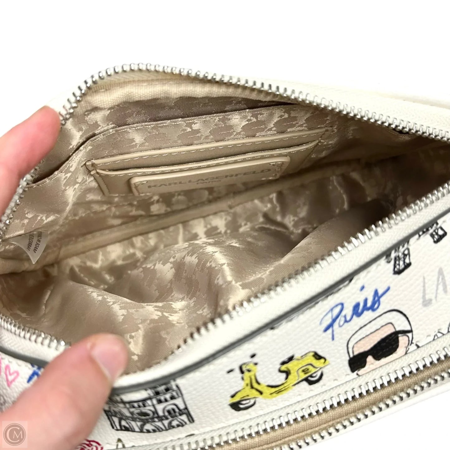 Crossbody Designer By Karl Lagerfeld, Size: Small