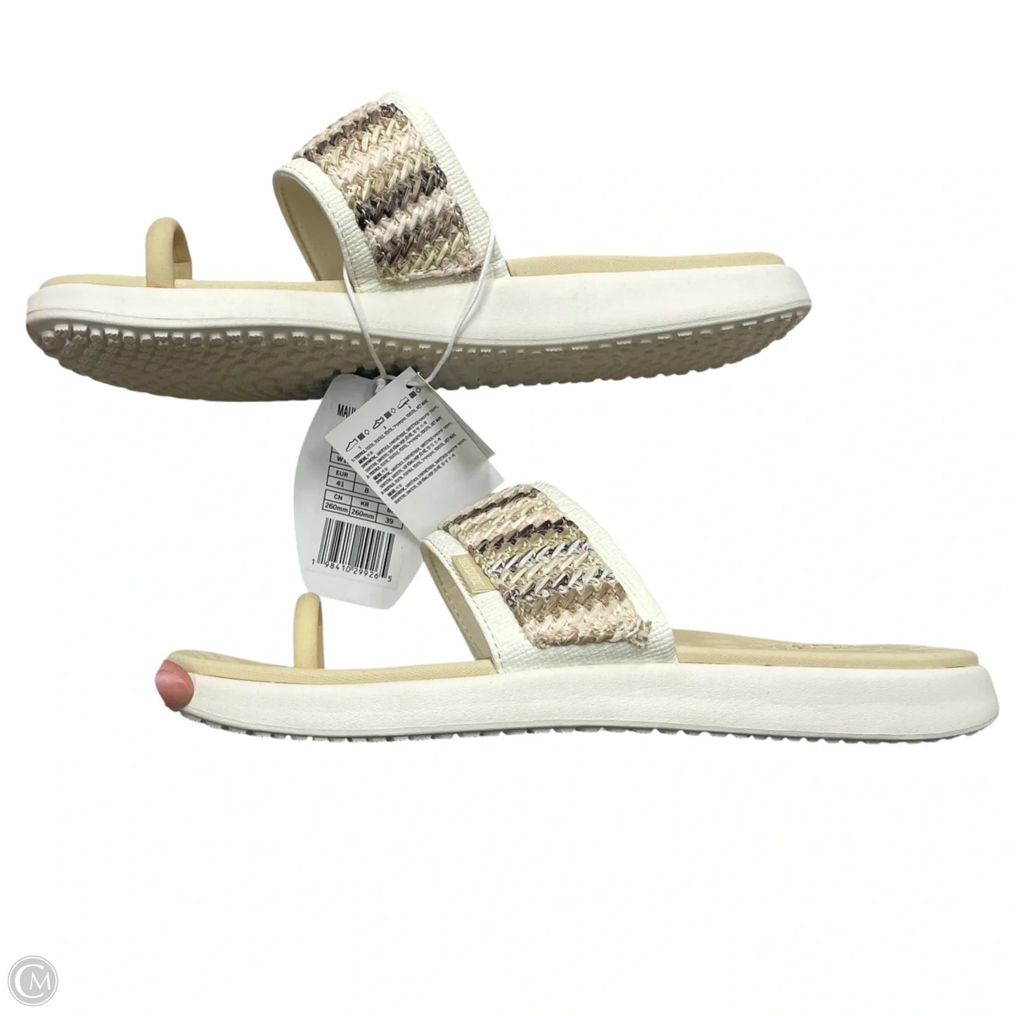 Sandals Flats By Hey Dude In Cream, Size: 10