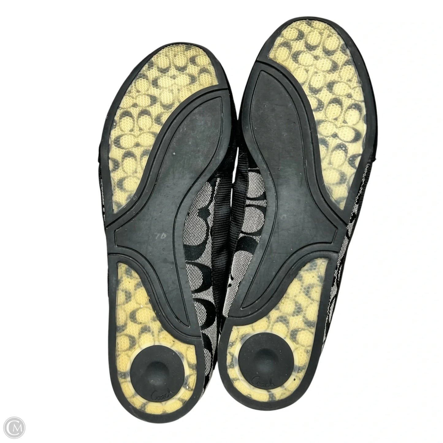 Shoes Designer By Coach In Black & Grey, Size: 9.5