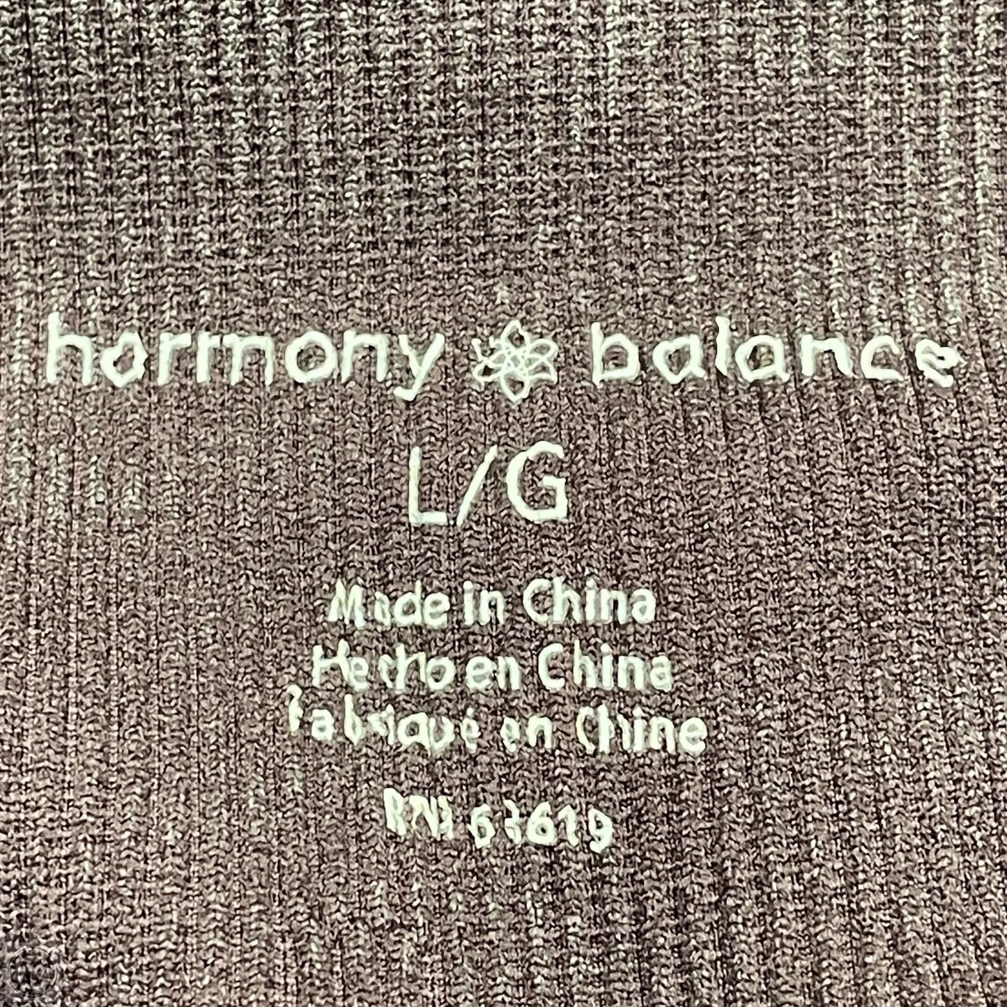 Athletic Pants 2pc By Harmony Balance In Brown, Size: L