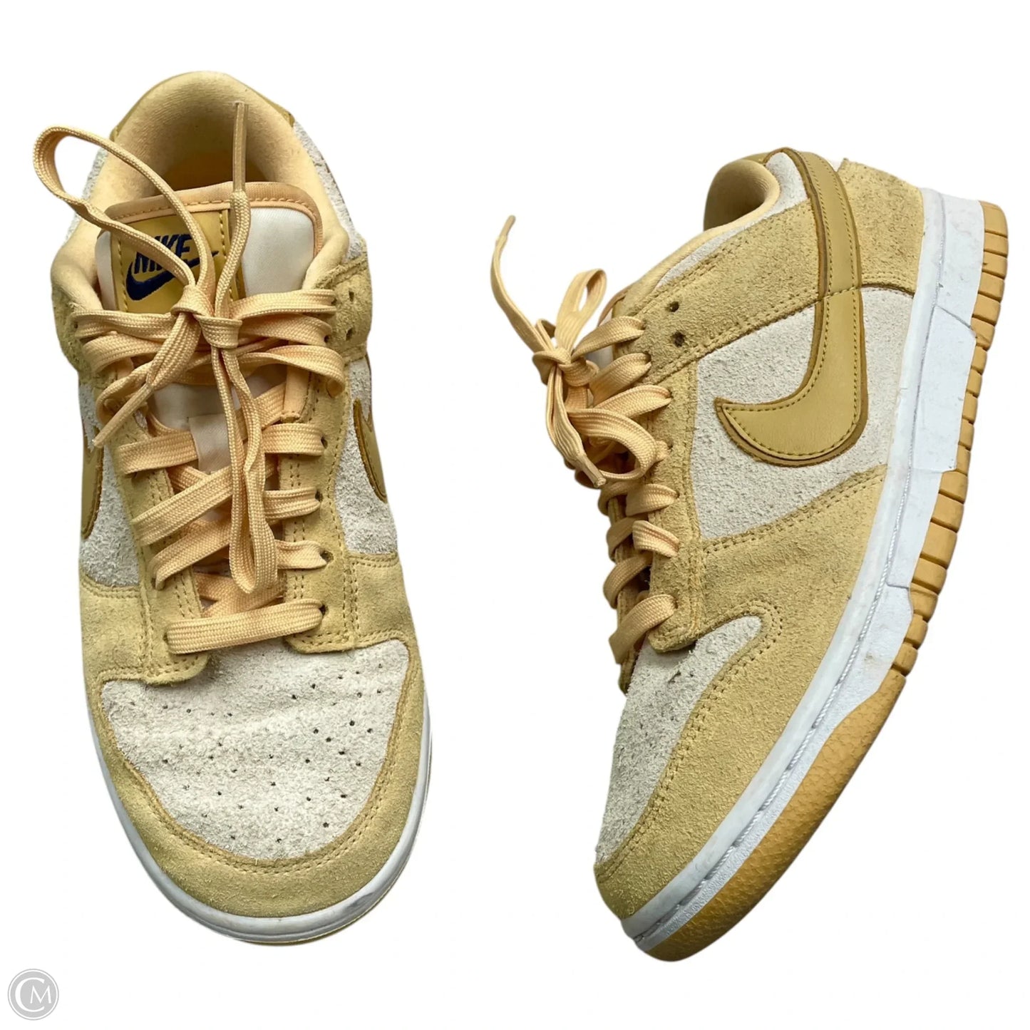Shoes Sneakers By Nike In Tan & Yellow, Size: 7