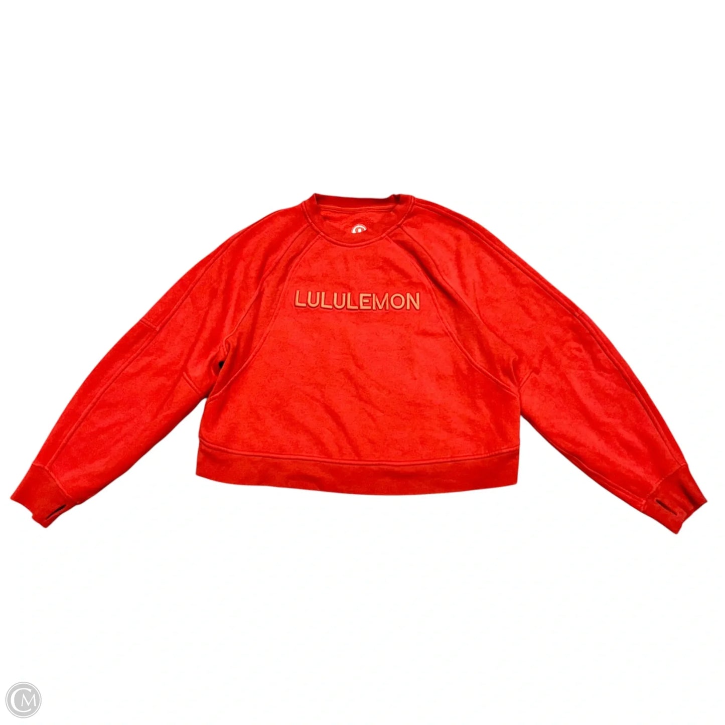 Athletic Sweatshirt Collar By Lululemon In Red, Size: M