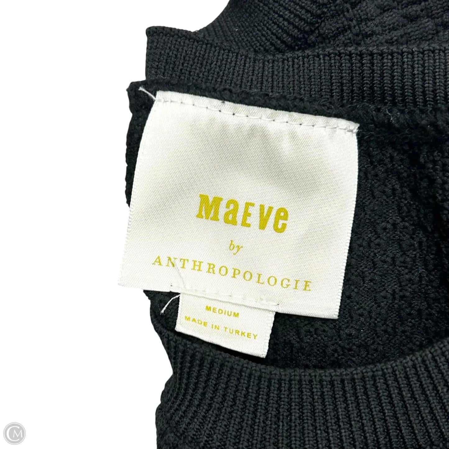 Top Long Sleeve By Maeve In Black, Size: M