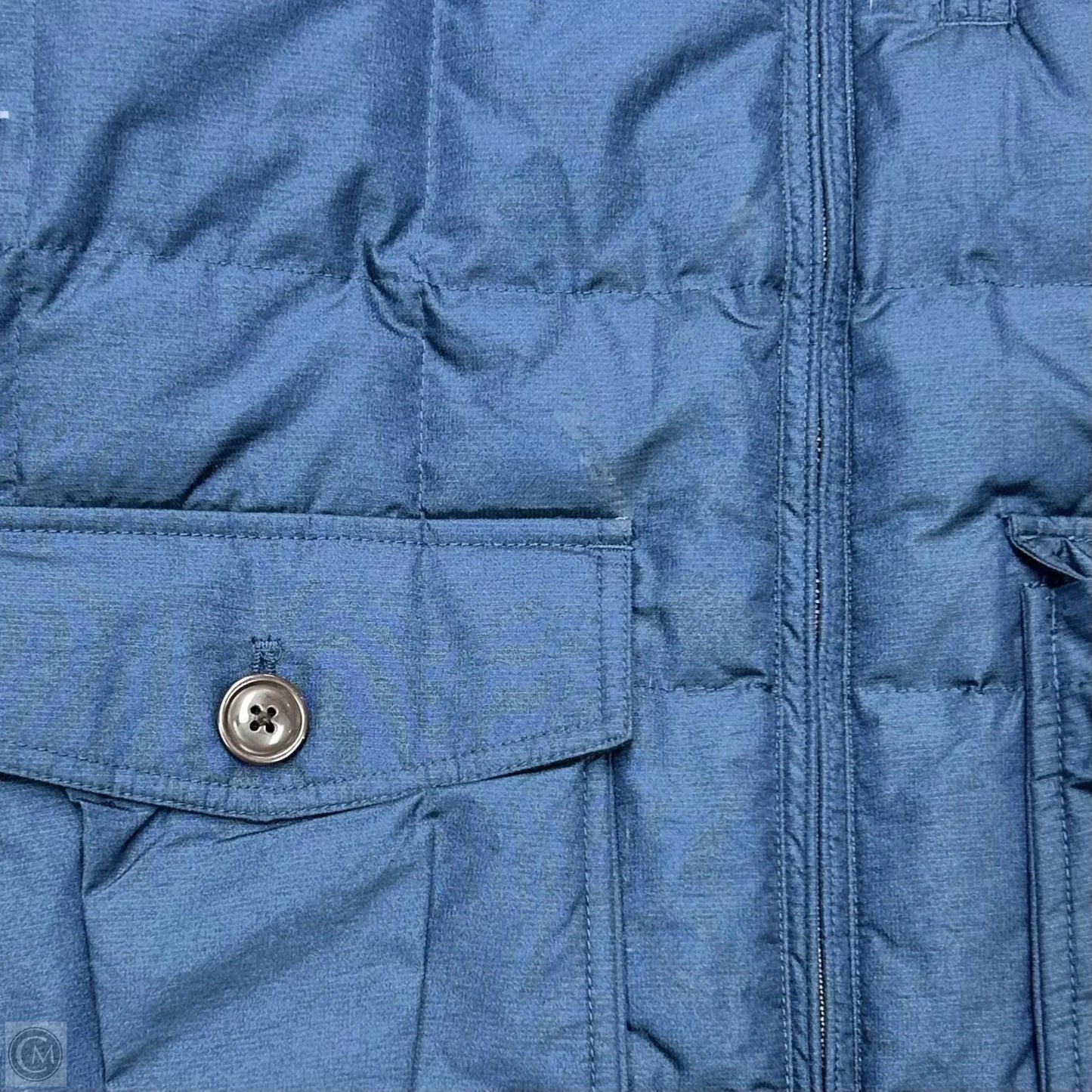 Coat Puffer & Quilted By Eddie Bauer In Navy, Size: M