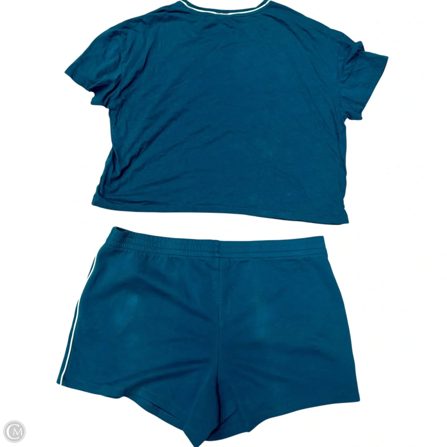 Athletic Shorts 2pc By Reebok In Teal, Size: 2x