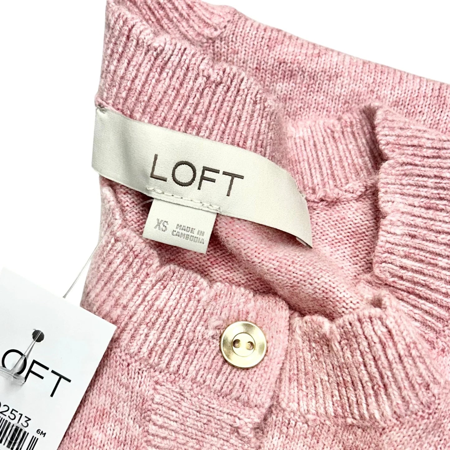 Top Long Sleeve By Loft In Pink, Size: Xs