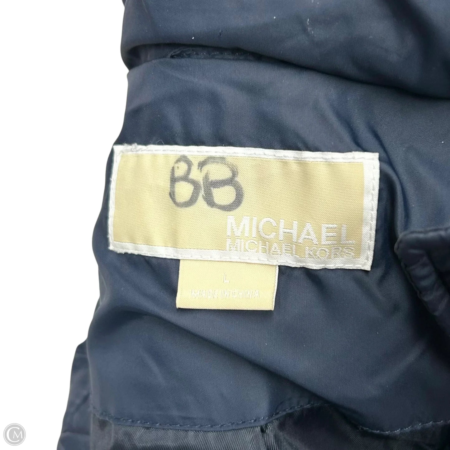 Coat Puffer & Quilted By Michael By Michael Kors In Navy, Size: L