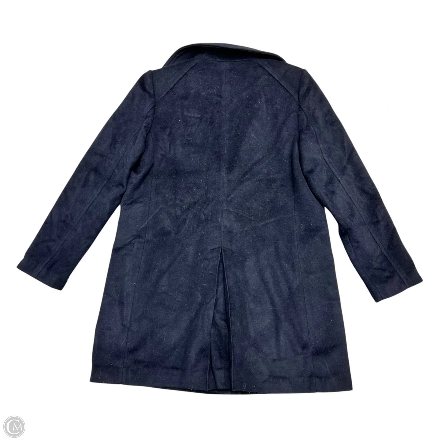Coat Peacoat By Cole-haan In Navy, Size: L