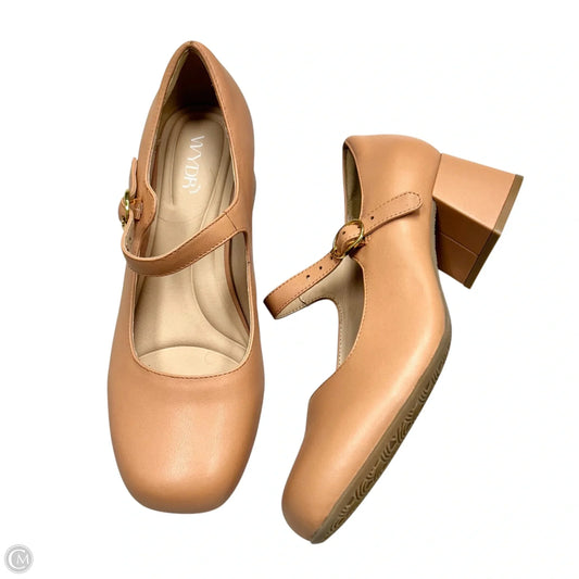 Shoes Heels Block By Wydr In Tan, Size: 9.5