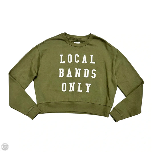 Sweatshirt Crewneck By Pilcro In Green, Size: Xxs