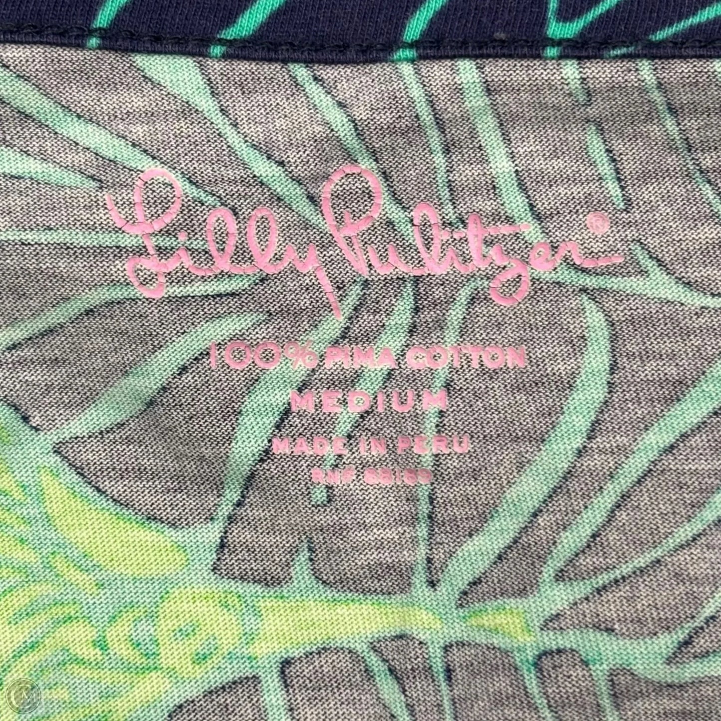 Top Long Sleeve Designer By Lilly Pulitzer In Green, Size: M
