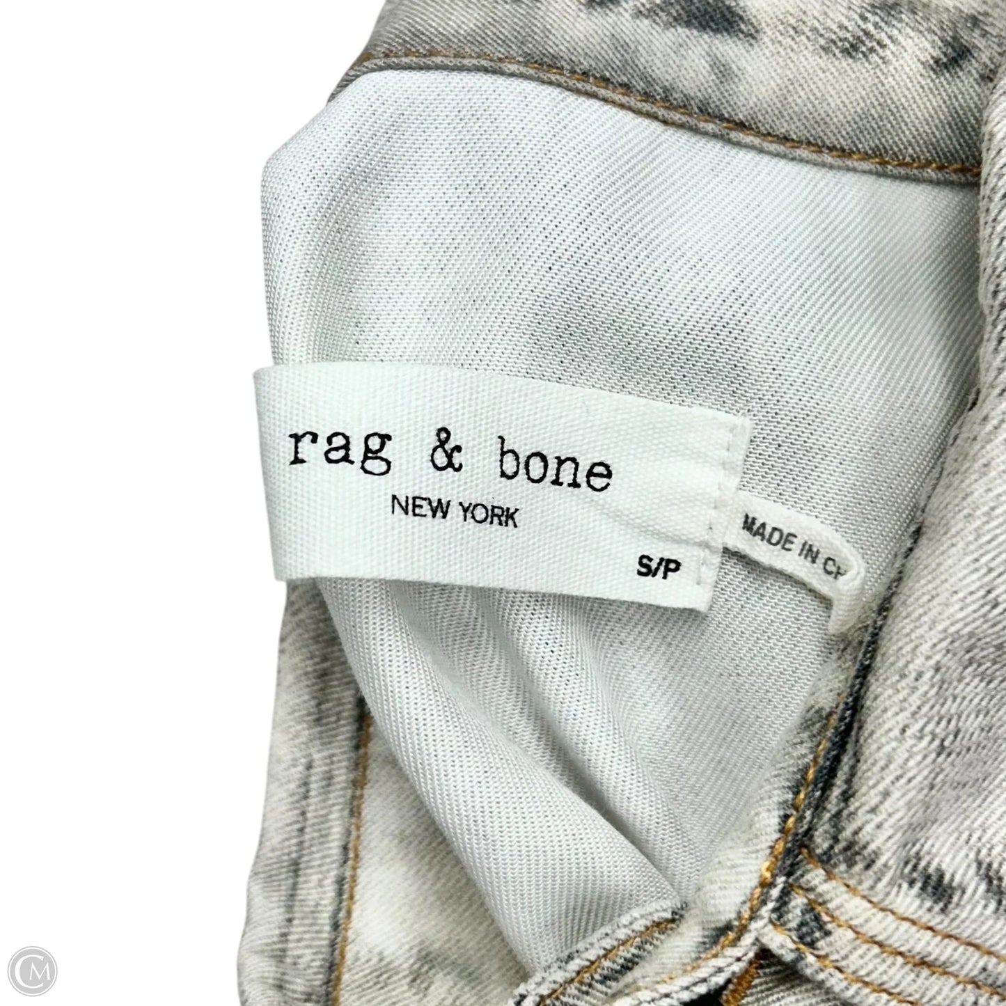 Blouse Long Sleeve By Rag And Bone In Grey, Size: S