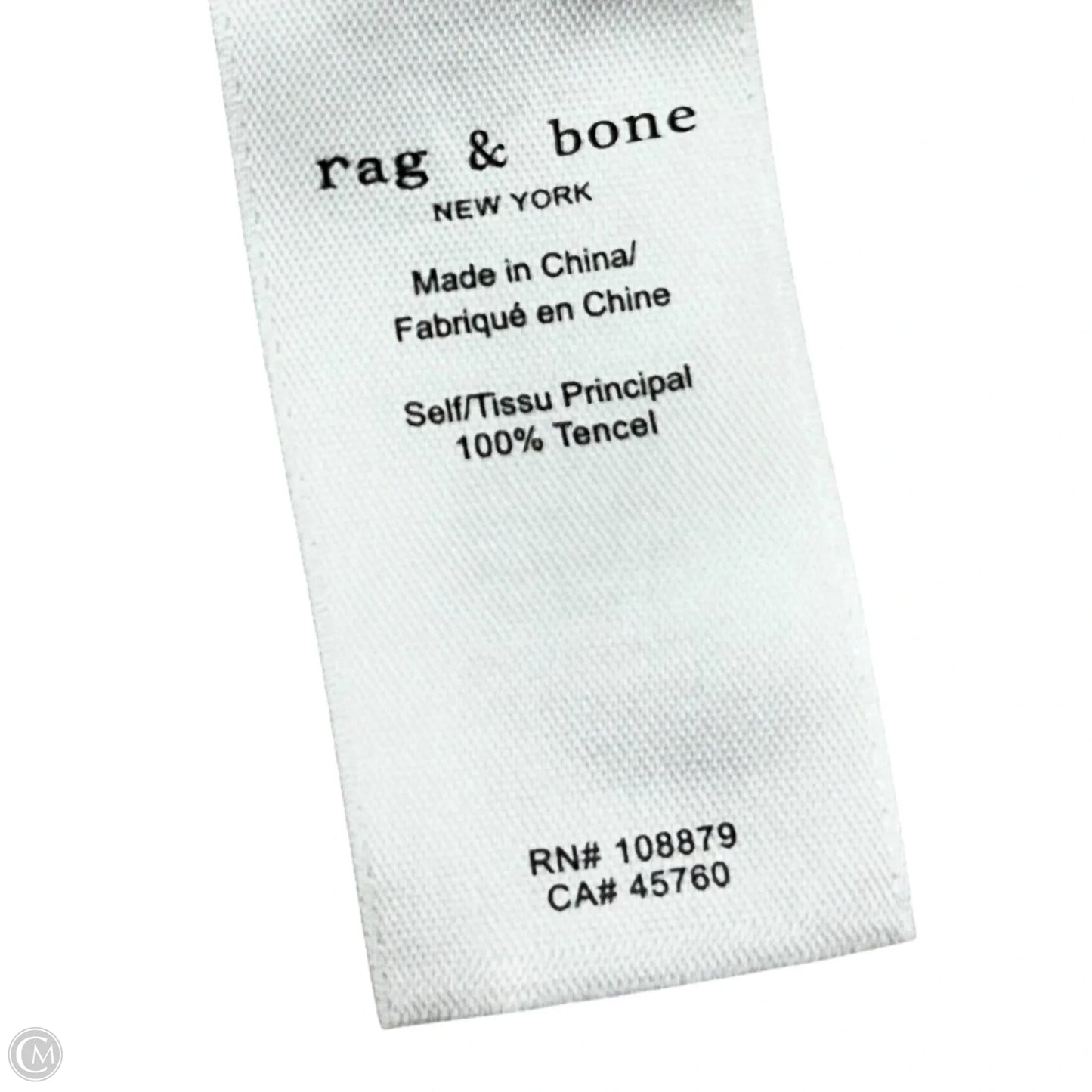 Blouse Long Sleeve By Rag And Bone In Grey, Size: S