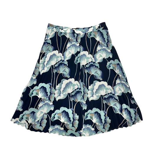 Floral Print Skirt Midi By Ann Taylor, Size: 4petite