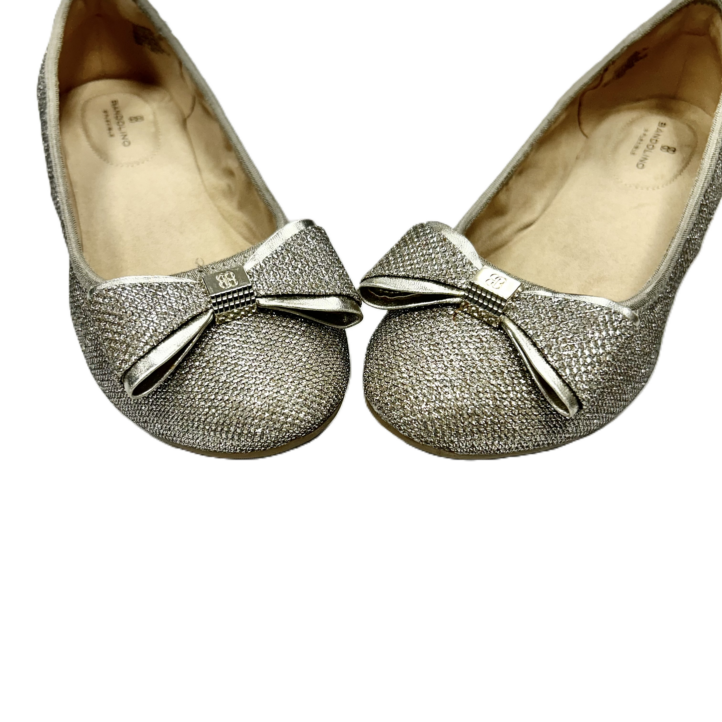 Gold Shoes Flats By Bandolino, Size: 8