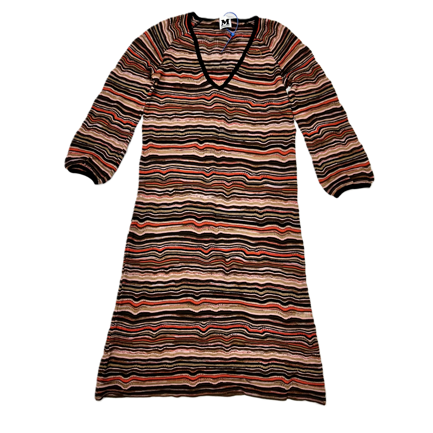 Dress Luxury Designer By Missoni In Black & Pink, Size: S