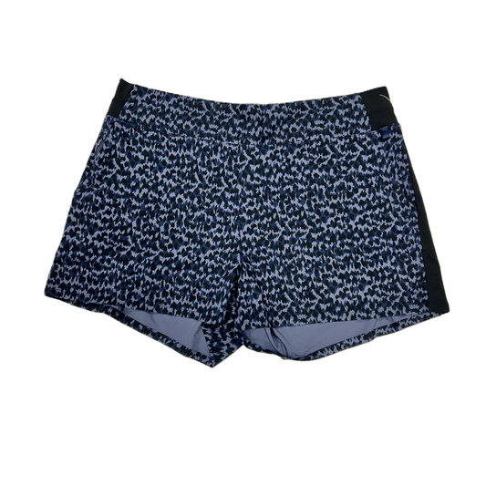 Athletic Shorts By Athleta In Black & Blue, Size: 1x