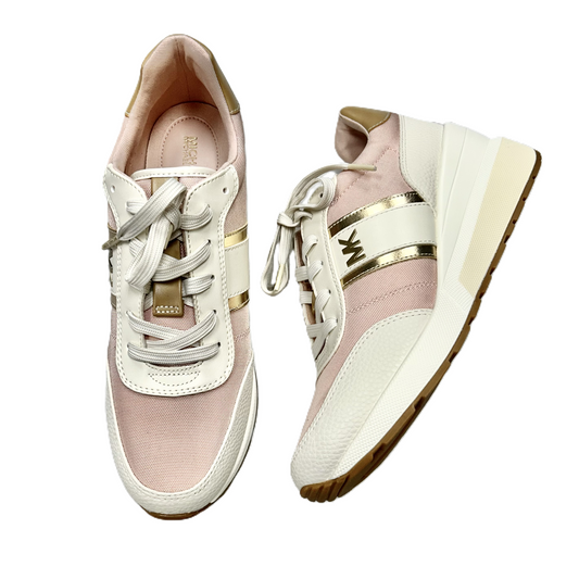 Shoes Sneakers By Michael By Michael Kors In Pink & White, Size: 8.5