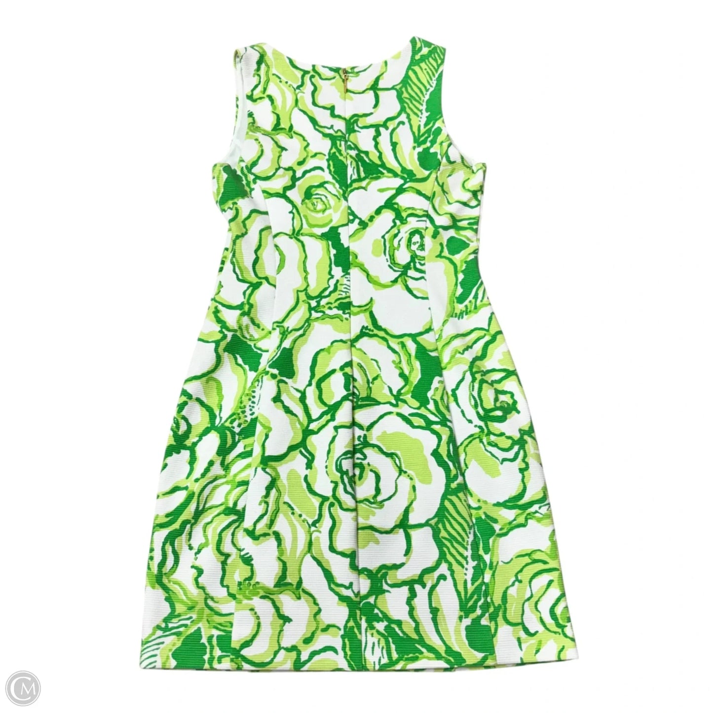 Dress Designer By Lilly Pulitzer In Green & White, Size: S