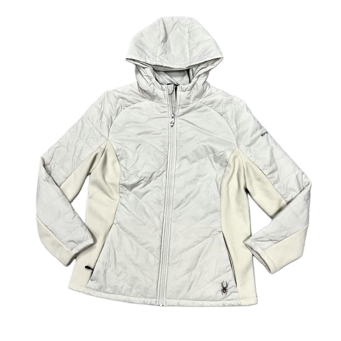 Jacket Puffer & Quilted By Spyder In Cream, Size: L