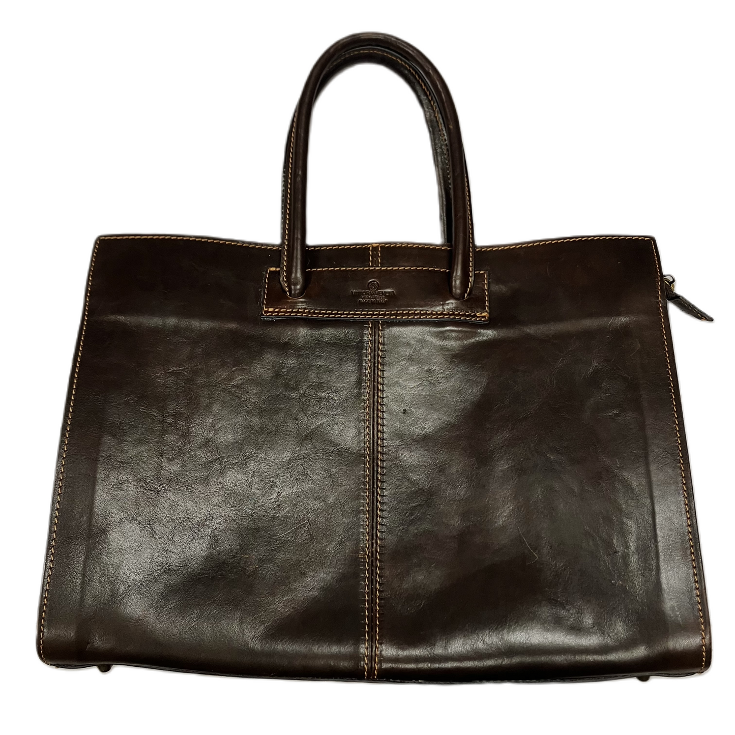 Handbag Leather By Cmb, Size: Large