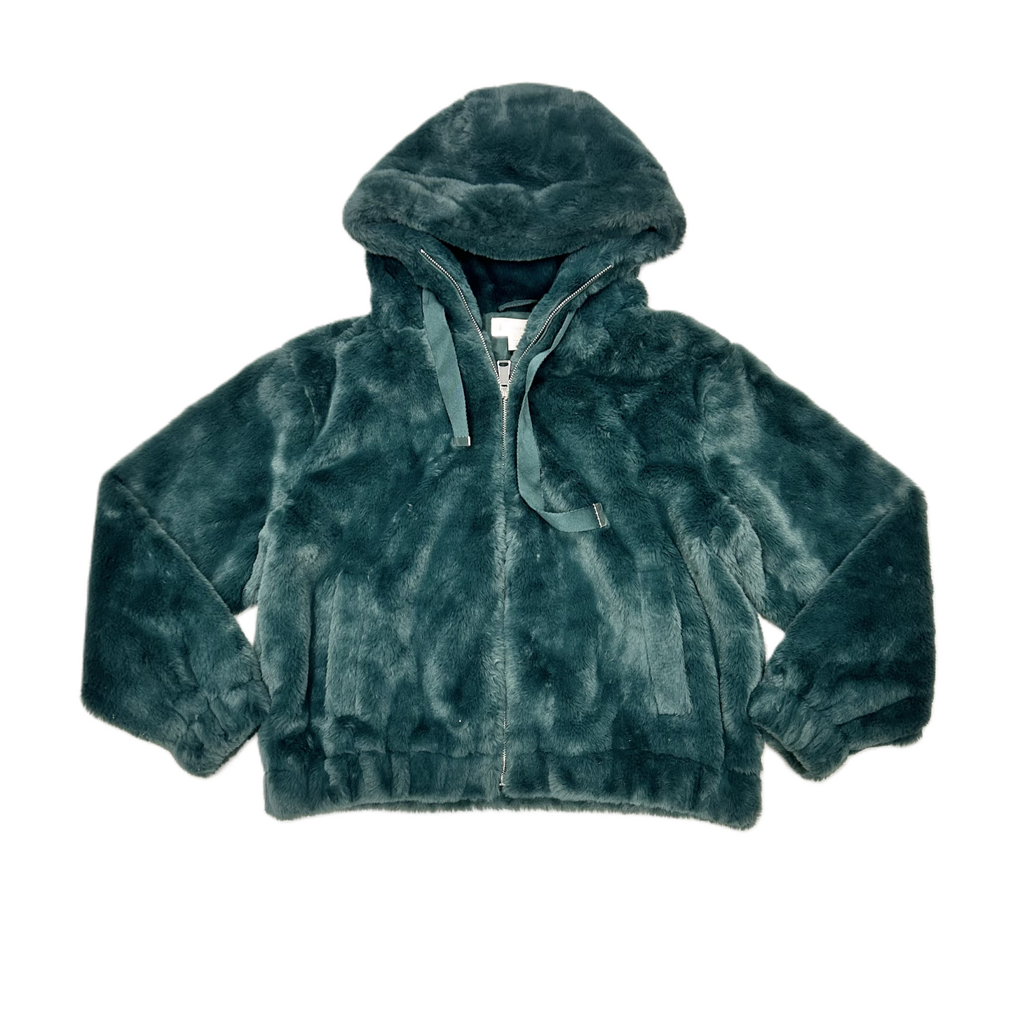 Jacket Faux Fur & Sherpa By Philosophy In Teal, Size: M