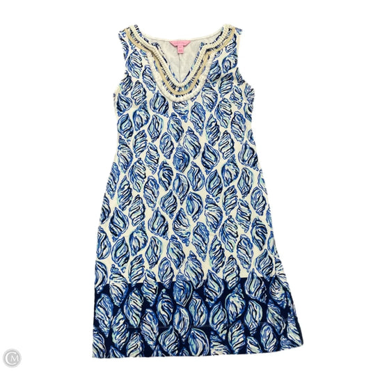 Dress Designer By Lilly Pulitzer In Blue & White, Size: Xxs