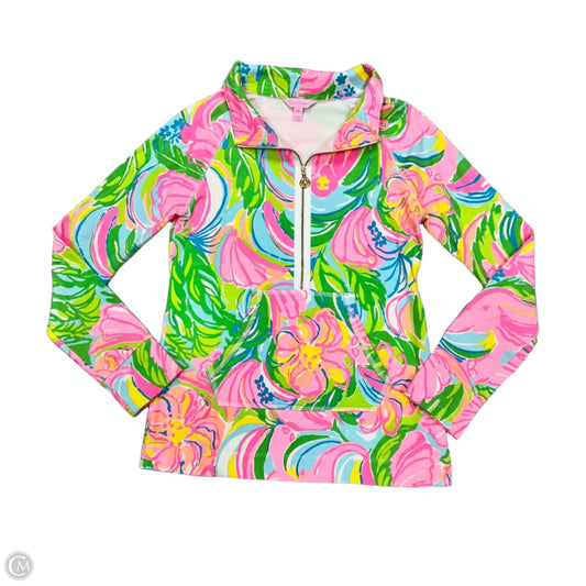 Jacket Designer By Lilly Pulitzer In Green & Pink, Size: Xs