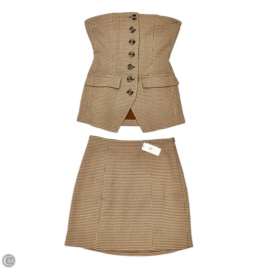 Skirt Set 2pc By Favorite Daughter In Brown & Tan, Size: 4