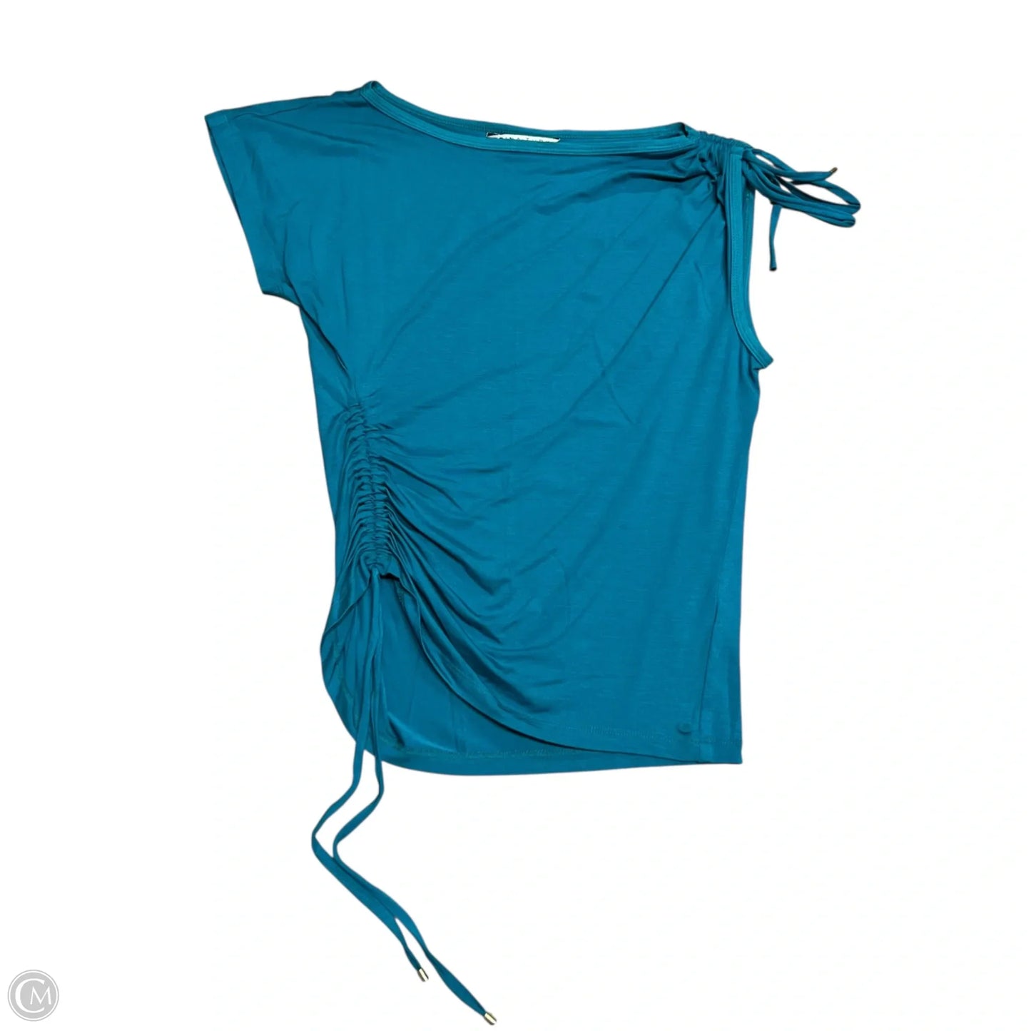 Top Short Sleeve Designer By Trina Turk In Teal, Size: S