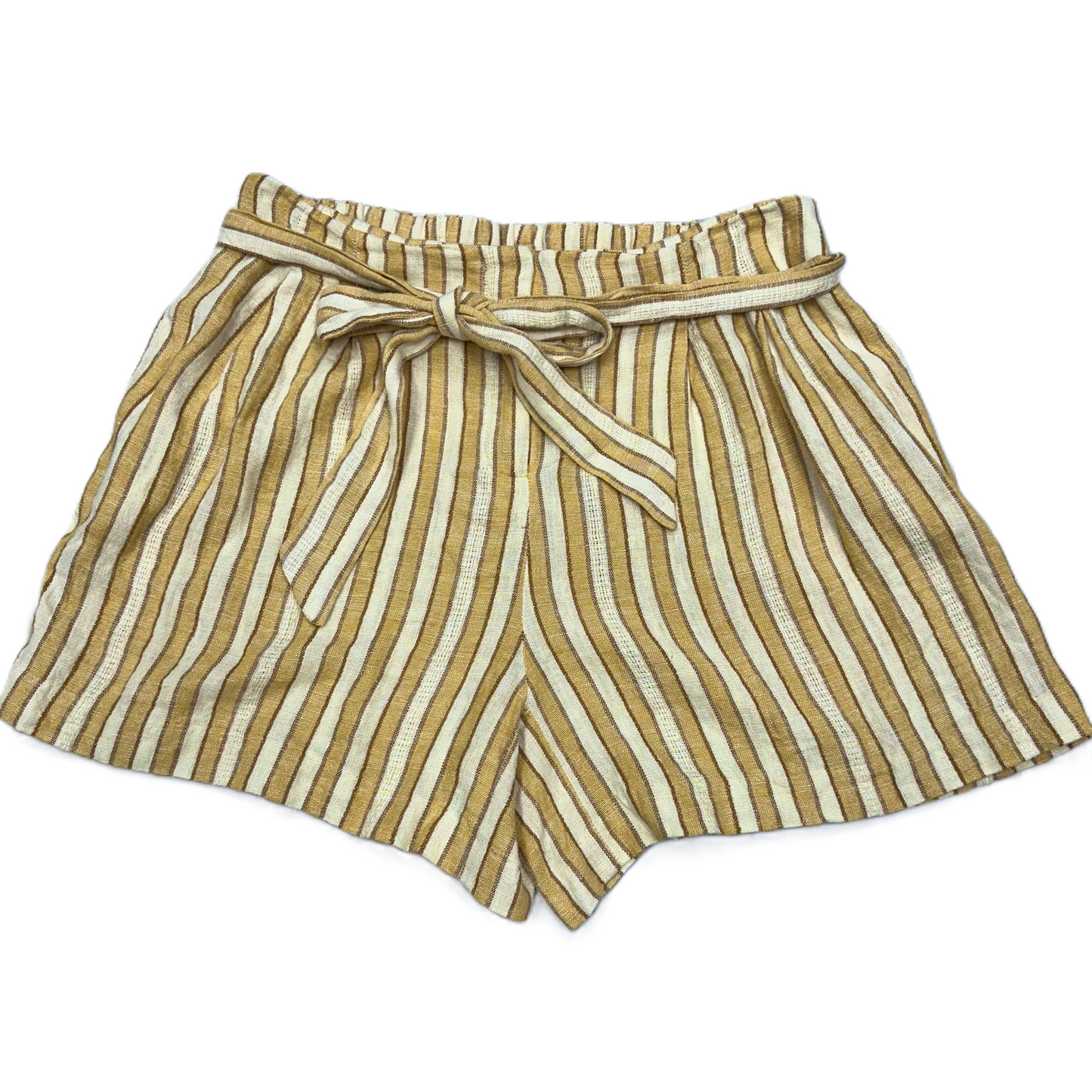 White & Yellow Shorts By Drew, Size: L