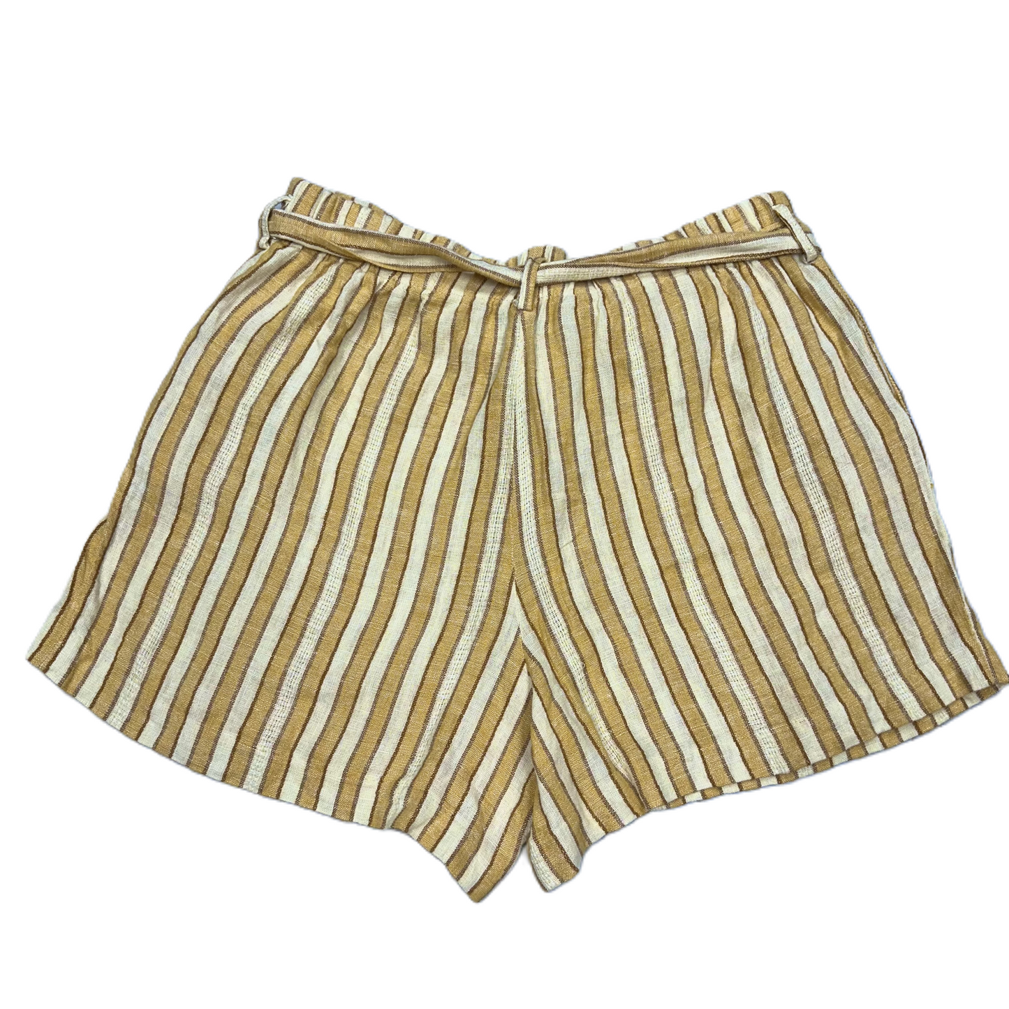 White & Yellow Shorts By Drew, Size: L