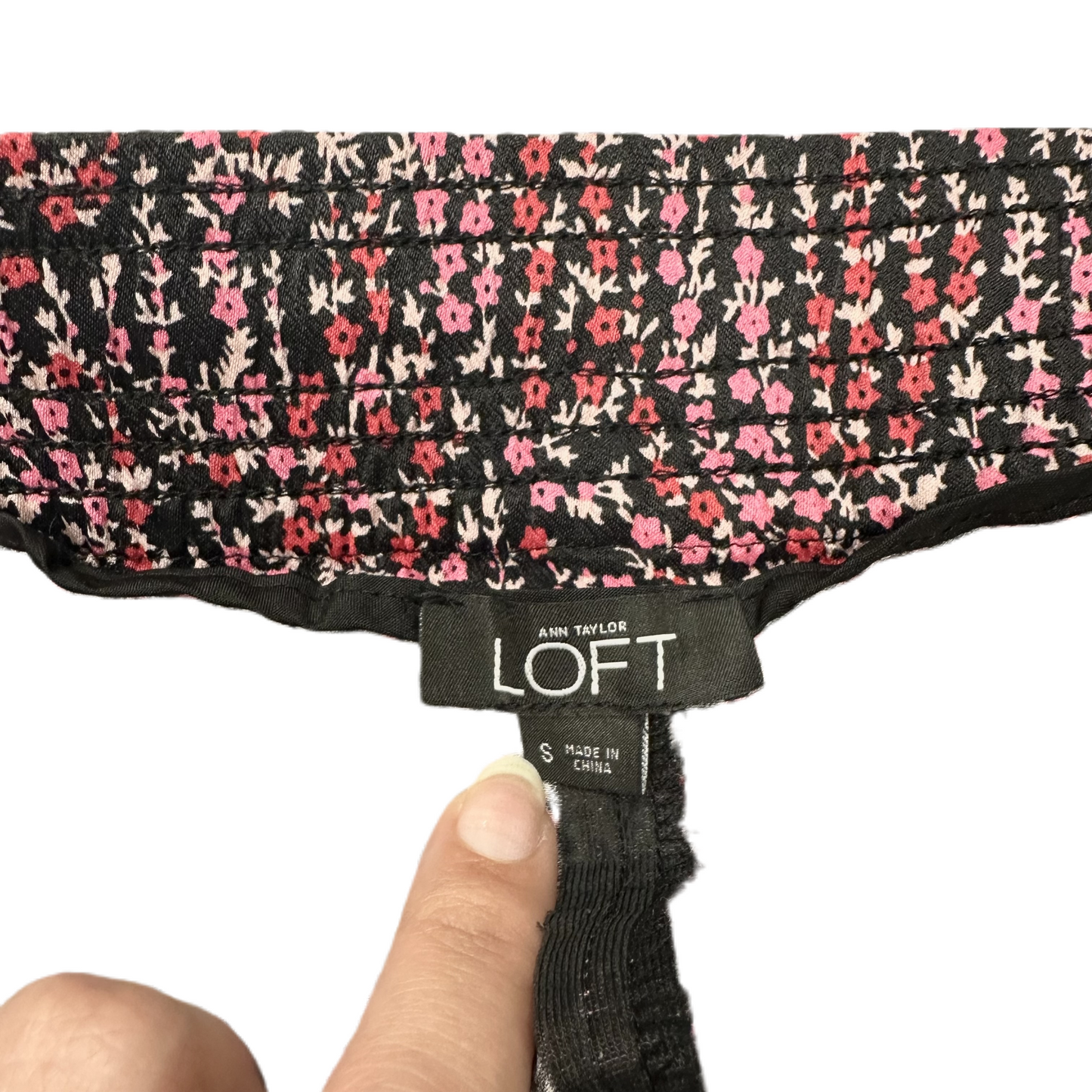 Black & Pink Shorts By Loft, Size: S