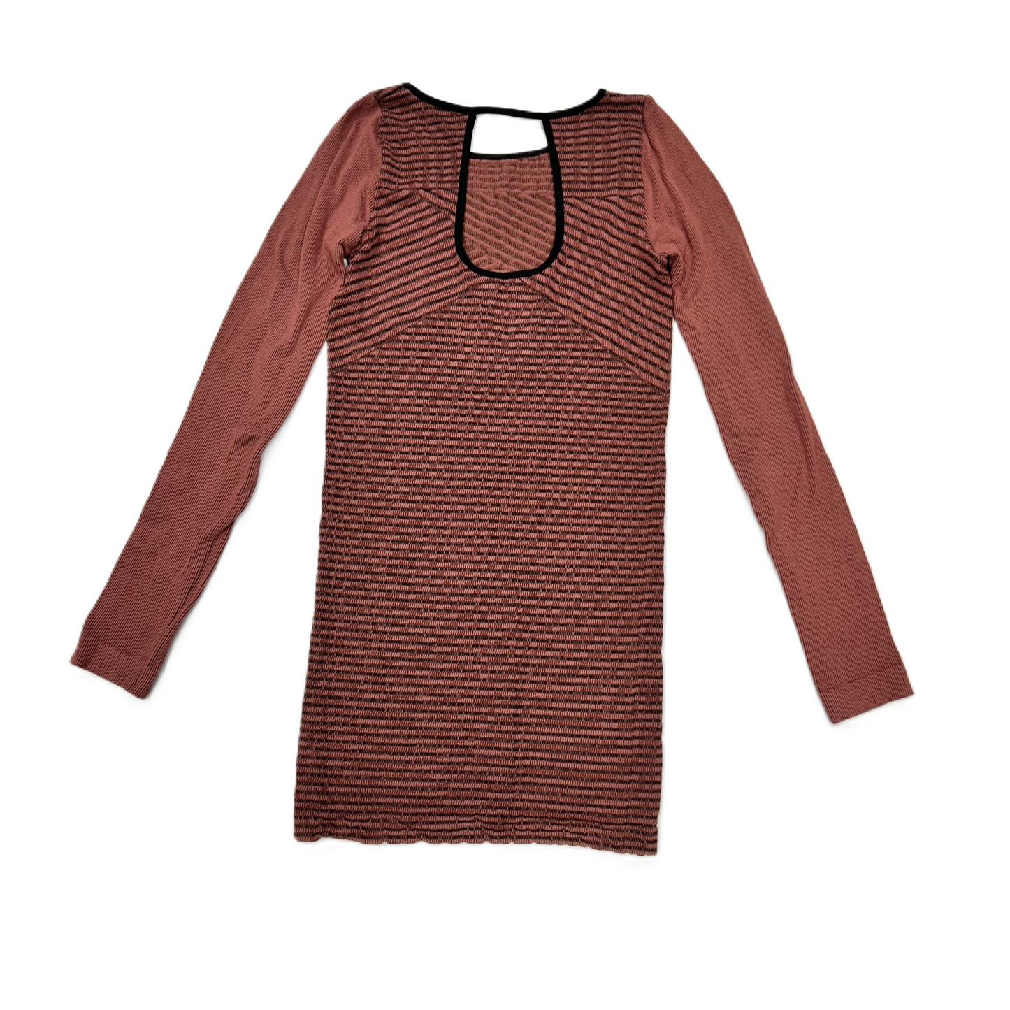 Black & Red Top Long Sleeve By Free People, Size: M