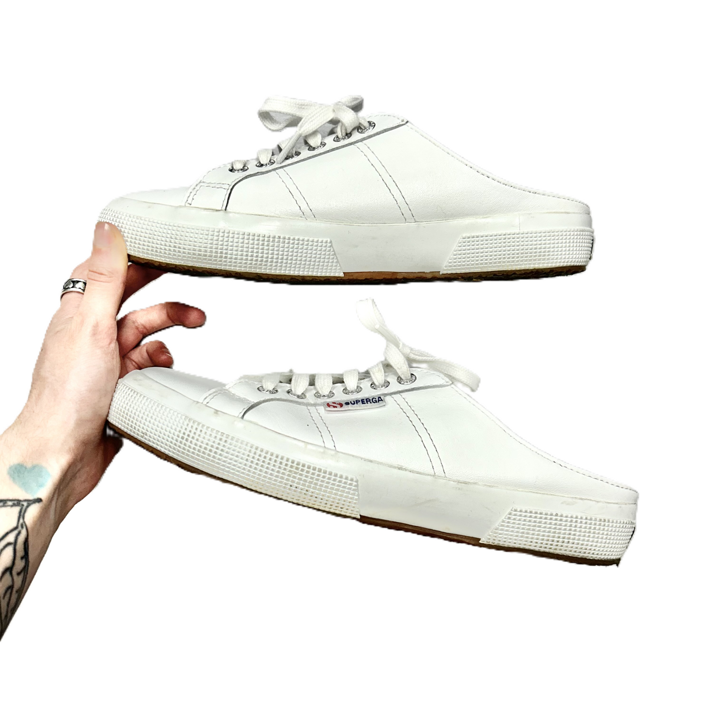 White Shoes Sneakers By Superga, Size: 9