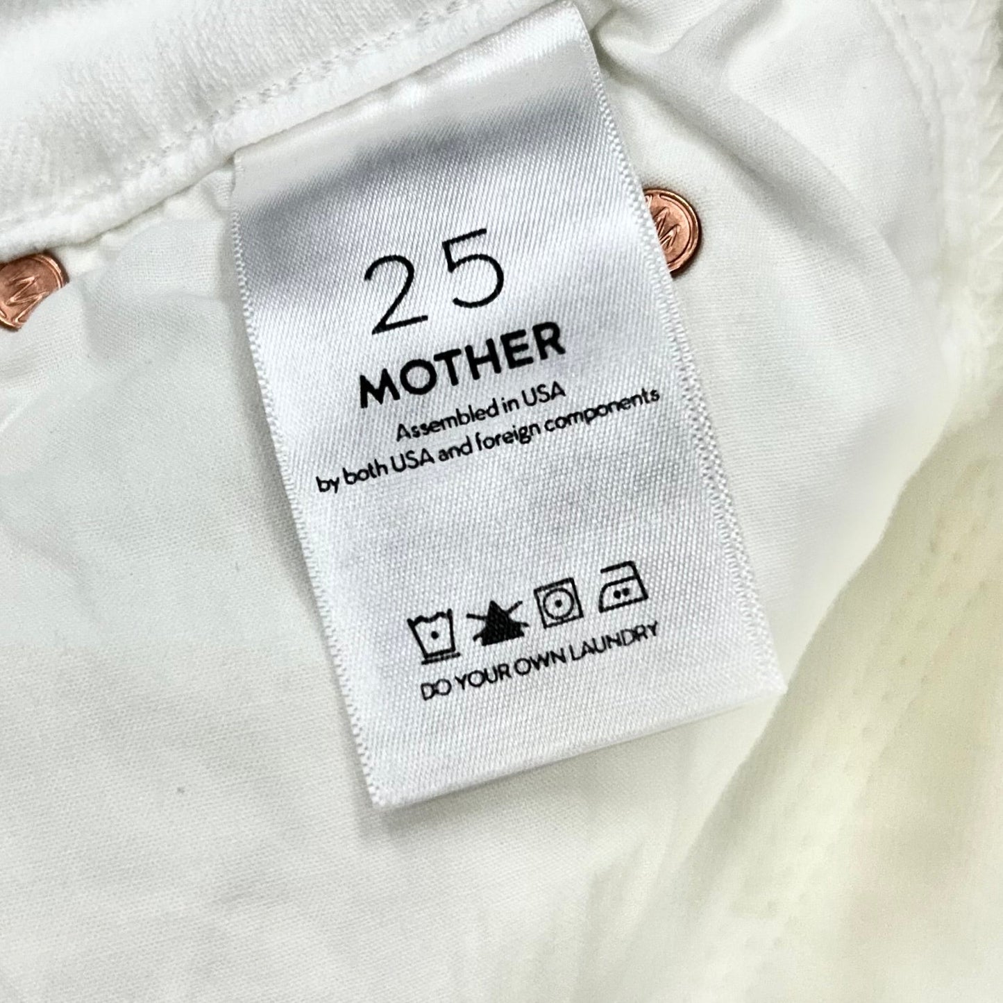 White Jeans Designer By Mother, Size: 0