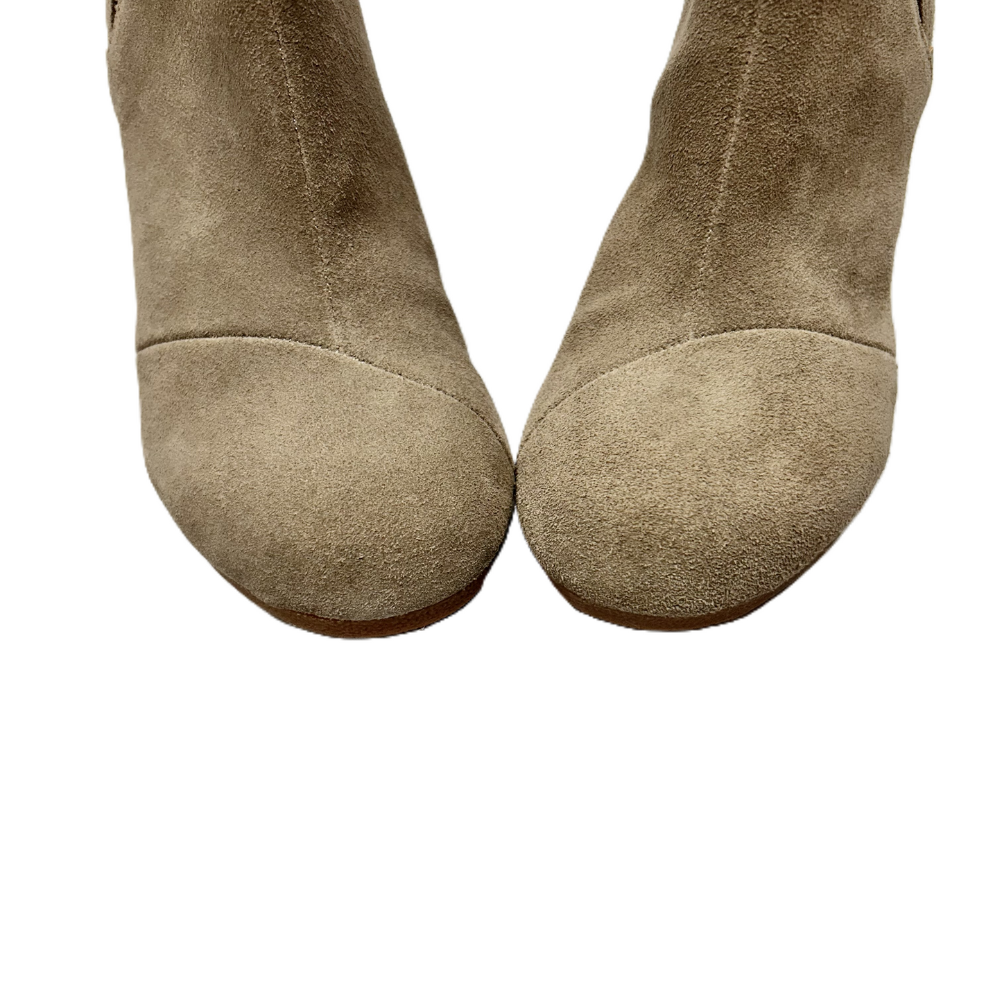 Taupe Boots Ankle Heels By Toms, Size: 7.5