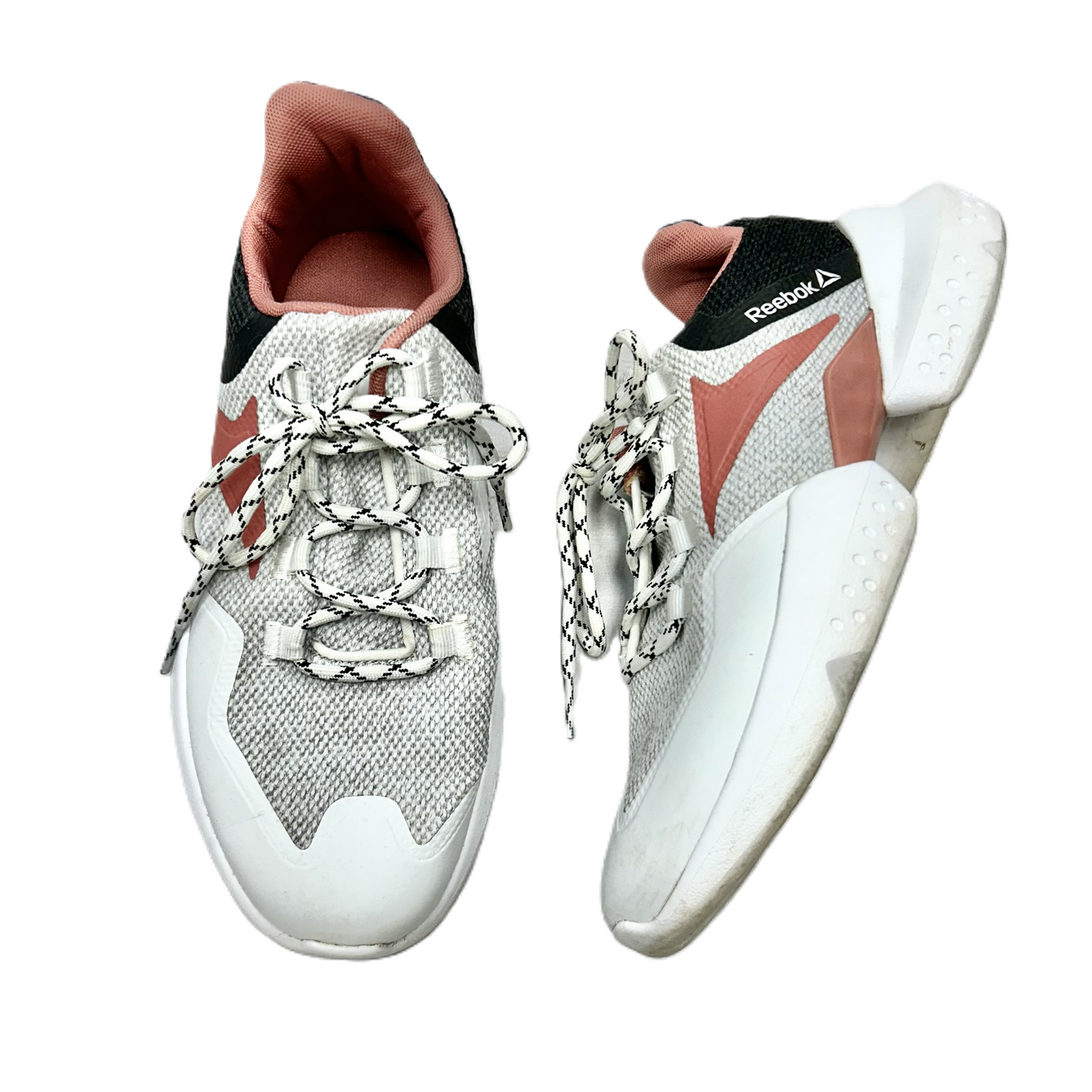 Shoes Athletic By Reebok In Pink & White, Size: 8