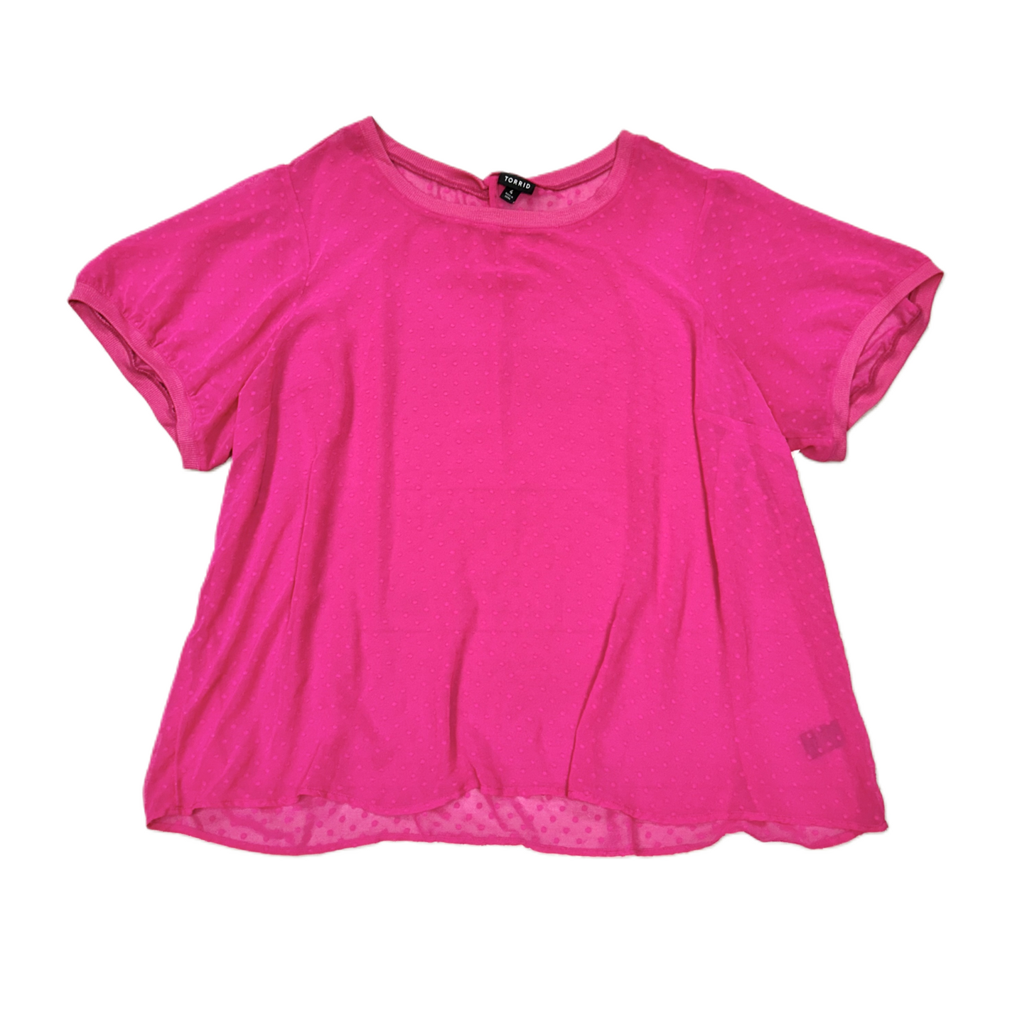 Top Short Sleeve By Torrid In Pink, Size: 4x