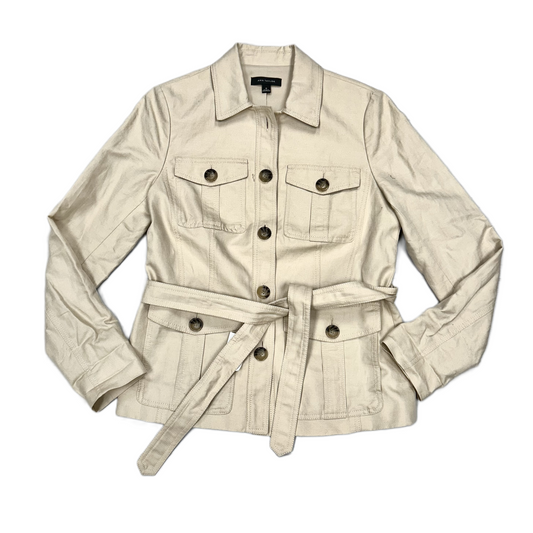 Jacket Utility By Ann Taylor In Tan, Size: S